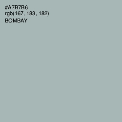 #A7B7B6 - Bombay Color Image