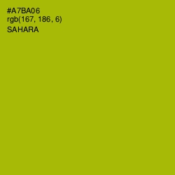 #A7BA06 - Sahara Color Image