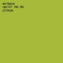 #A7BA3A - Citron Color Image