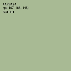 #A7BA94 - Schist Color Image