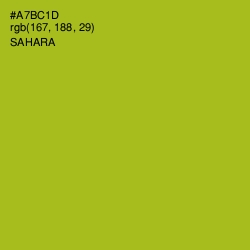 #A7BC1D - Sahara Color Image