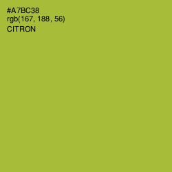 #A7BC38 - Citron Color Image