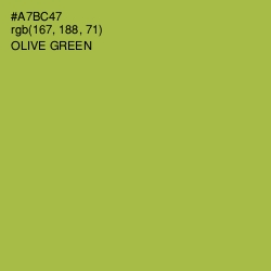 #A7BC47 - Olive Green Color Image