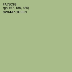 #A7BC88 - Swamp Green Color Image