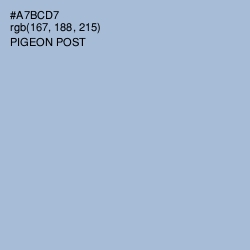 #A7BCD7 - Pigeon Post Color Image