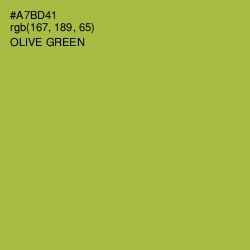 #A7BD41 - Olive Green Color Image