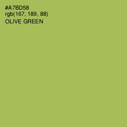 #A7BD58 - Olive Green Color Image