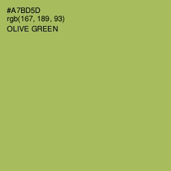 #A7BD5D - Olive Green Color Image