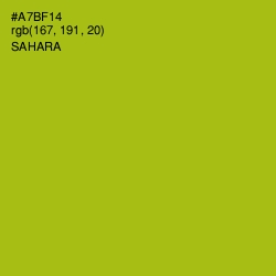 #A7BF14 - Sahara Color Image