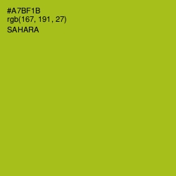 #A7BF1B - Sahara Color Image