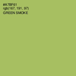 #A7BF61 - Green Smoke Color Image