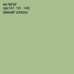 #A7BF8F - Swamp Green Color Image