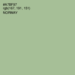 #A7BF97 - Norway Color Image