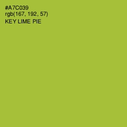 #A7C039 - Key Lime Pie Color Image