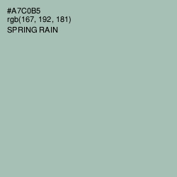 #A7C0B5 - Spring Rain Color Image