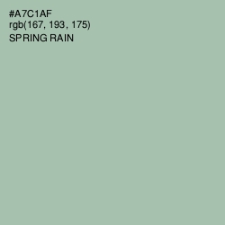 #A7C1AF - Spring Rain Color Image