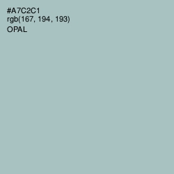 #A7C2C1 - Opal Color Image