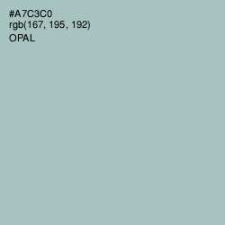 #A7C3C0 - Opal Color Image