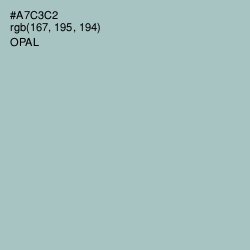 #A7C3C2 - Opal Color Image