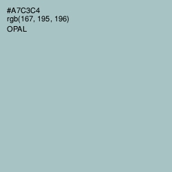#A7C3C4 - Opal Color Image