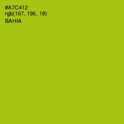 #A7C412 - Bahia Color Image