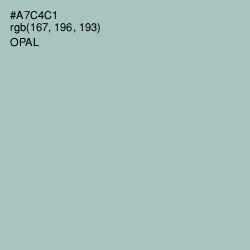 #A7C4C1 - Opal Color Image