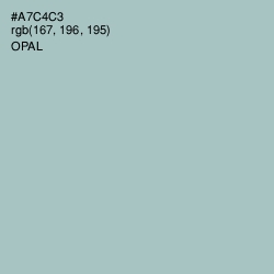 #A7C4C3 - Opal Color Image