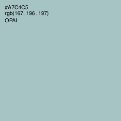 #A7C4C5 - Opal Color Image