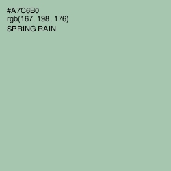 #A7C6B0 - Spring Rain Color Image