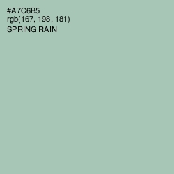 #A7C6B5 - Spring Rain Color Image