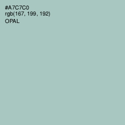 #A7C7C0 - Opal Color Image