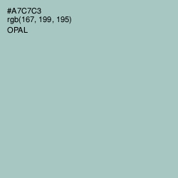 #A7C7C3 - Opal Color Image