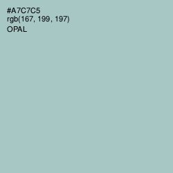 #A7C7C5 - Opal Color Image