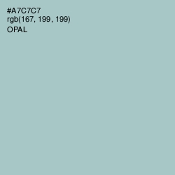 #A7C7C7 - Opal Color Image