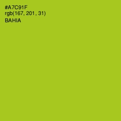 #A7C91F - Bahia Color Image