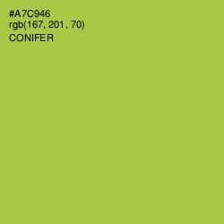 #A7C946 - Conifer Color Image