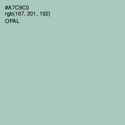#A7C9C0 - Opal Color Image