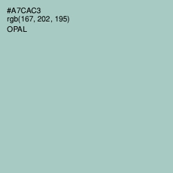 #A7CAC3 - Opal Color Image