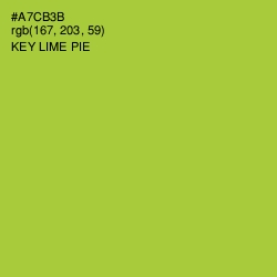 #A7CB3B - Key Lime Pie Color Image