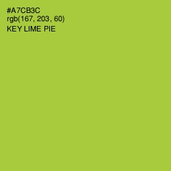 #A7CB3C - Key Lime Pie Color Image