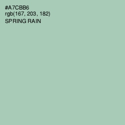 #A7CBB6 - Spring Rain Color Image