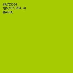 #A7CC04 - Bahia Color Image