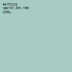 #A7CCC6 - Opal Color Image