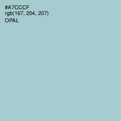 #A7CCCF - Opal Color Image