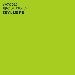 #A7CD20 - Key Lime Pie Color Image