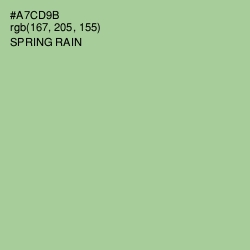 #A7CD9B - Spring Rain Color Image