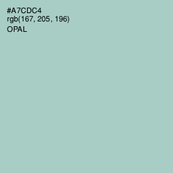 #A7CDC4 - Opal Color Image
