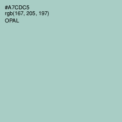 #A7CDC5 - Opal Color Image
