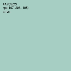 #A7CEC3 - Opal Color Image