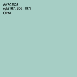 #A7CEC5 - Opal Color Image